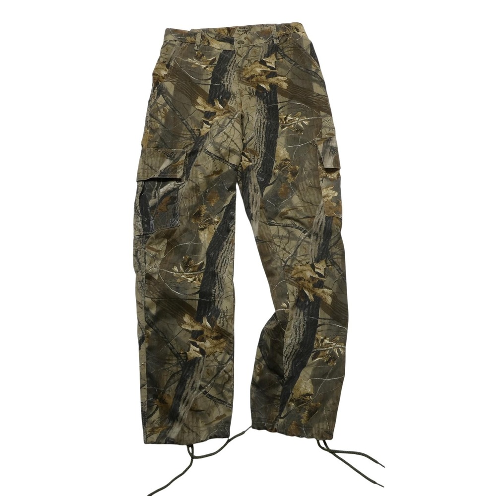 Spartan‎ Outdoors Cargo Pants Mens 36x33 Brown Camo Adjustable Waist Hunting